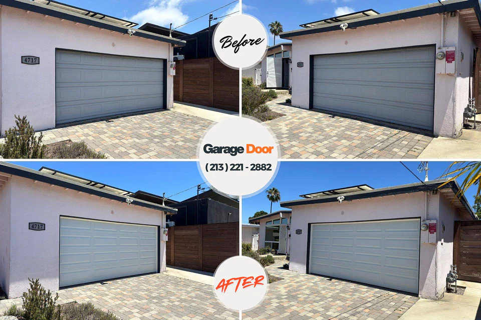 Before and after: garage door repair Mays Landing, NJ
